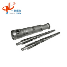 65/132 Conical Twin Screw Barrel for PVC Pipe extruder